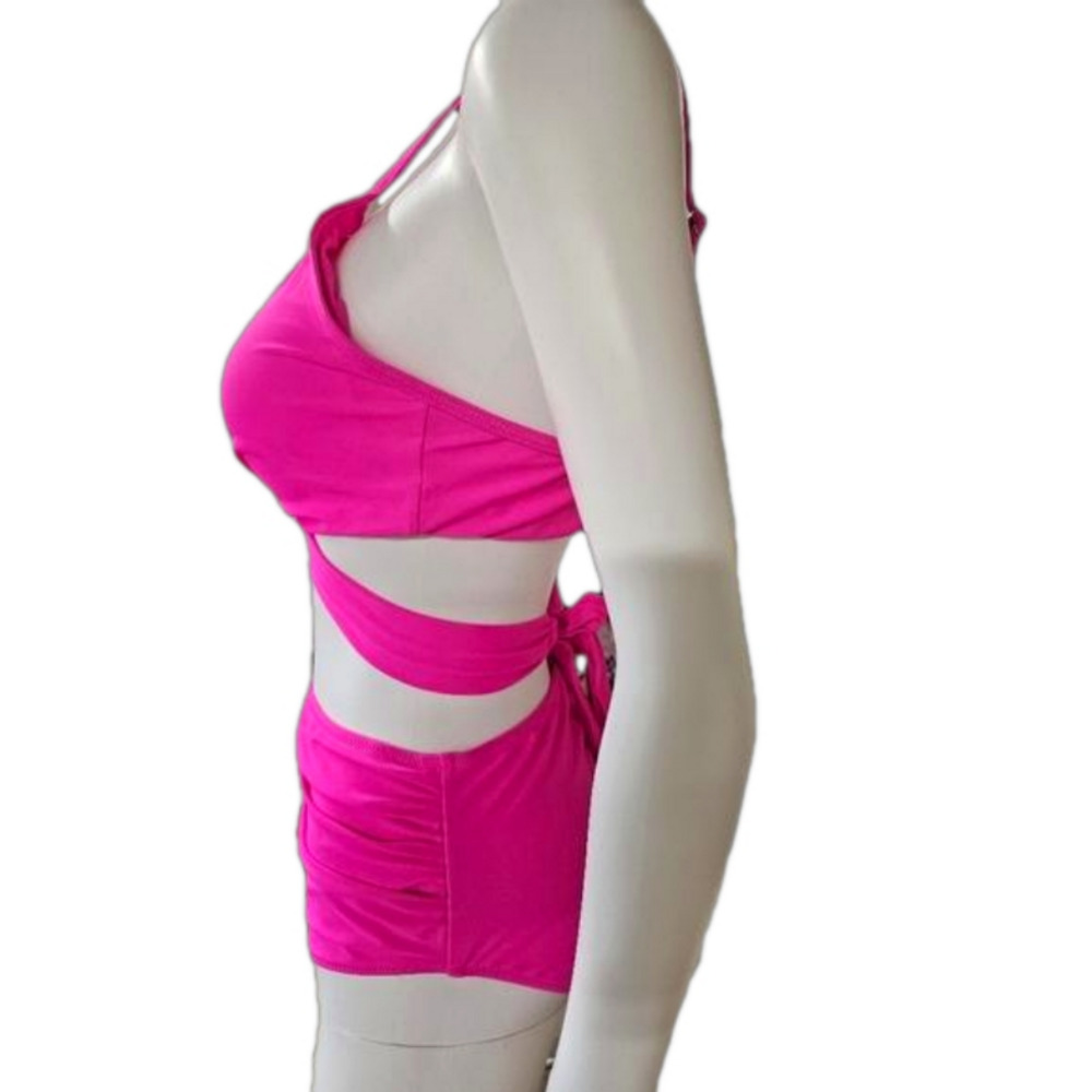 Source Unknown Tummy Control Cross Strap Bikini S… - image 2